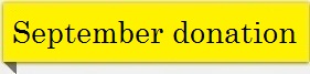 September donation